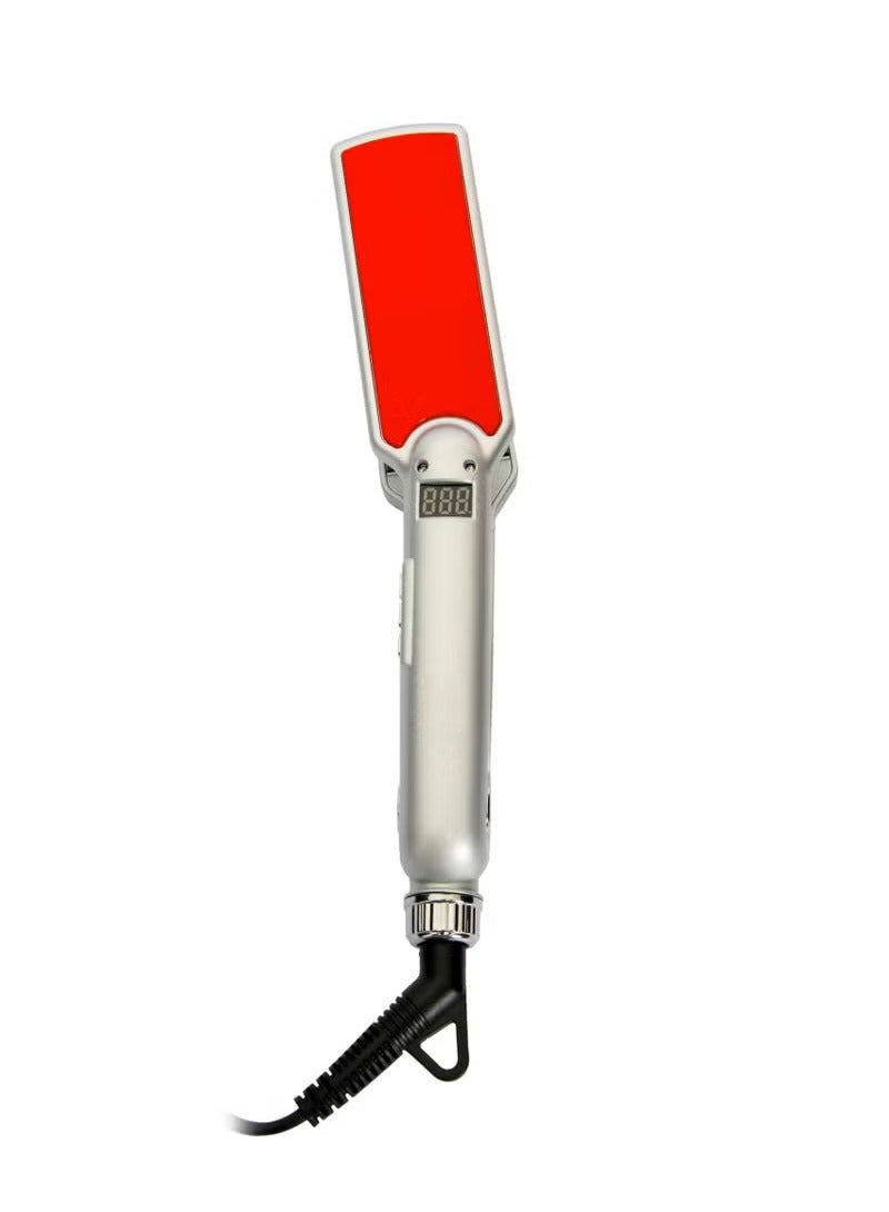 Professional Digital Hair Straightener Silver/Red - Image 4